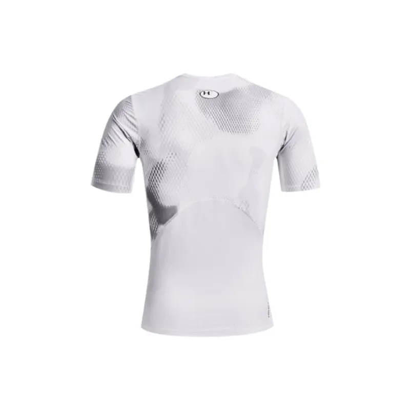 Under Armour Men's UA Iso-Chill Compression Printed Short Sleeve White-1